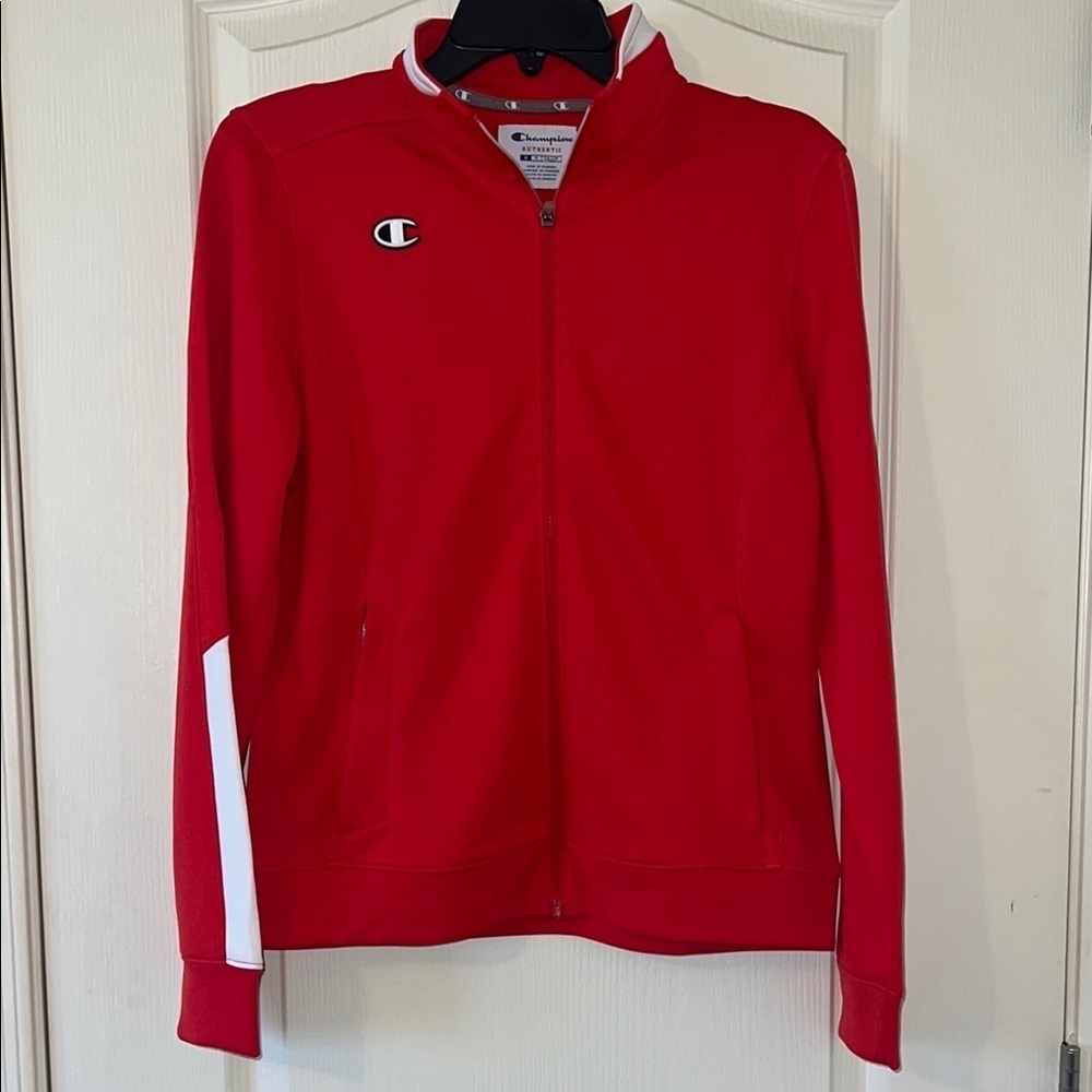 Champion‎ Red Track Jacket woman’s small
